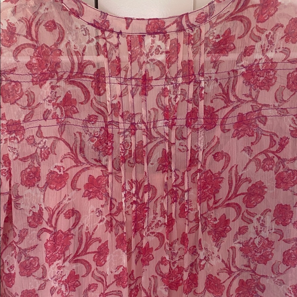 Free People Floral Pink Boho Dress - Picture 6 of 7